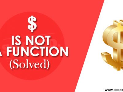 $ is not a Function