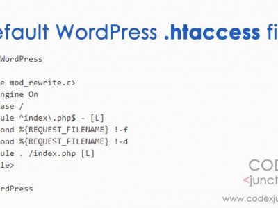 htaccess default wordpress