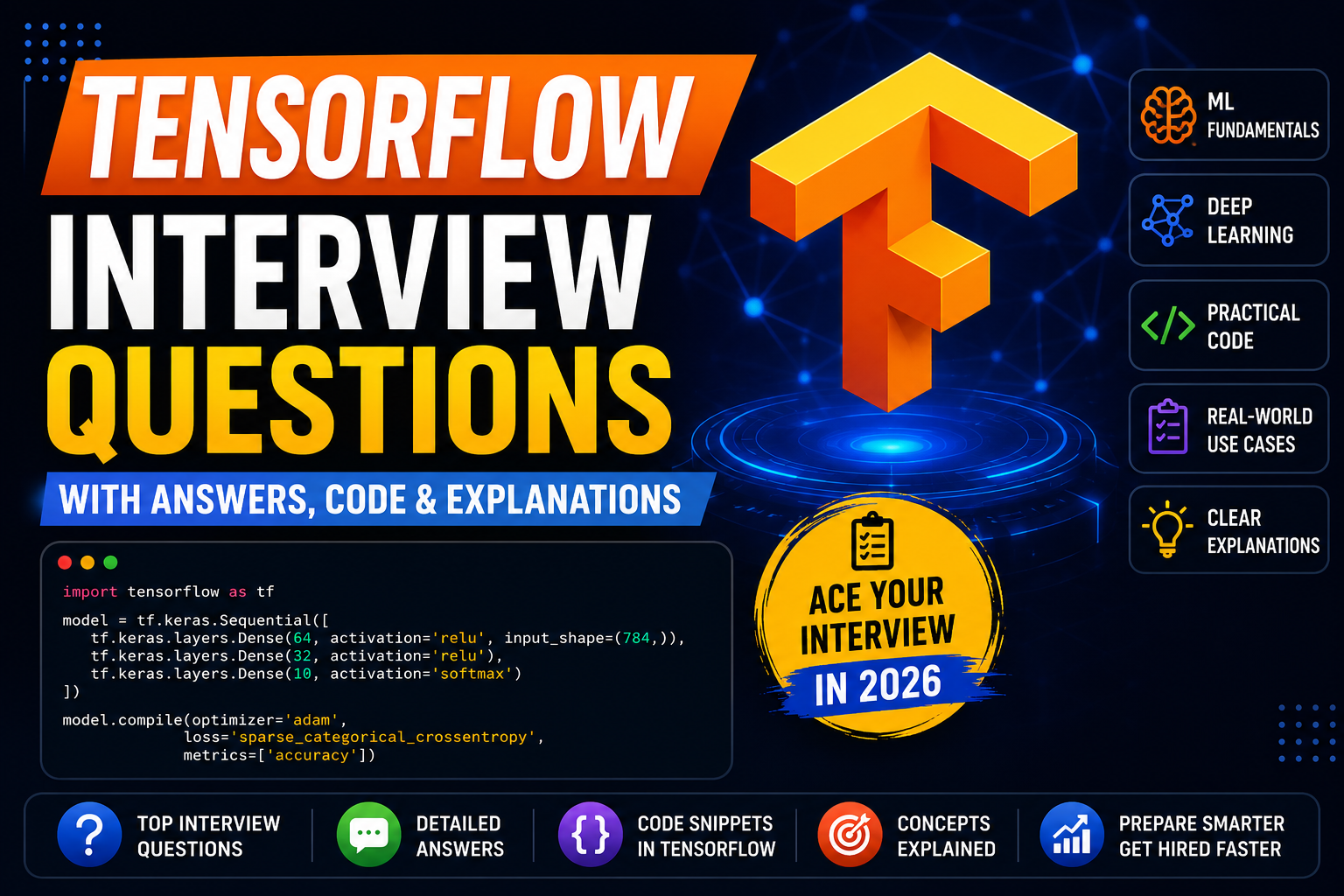 tensorflow interview questions guide