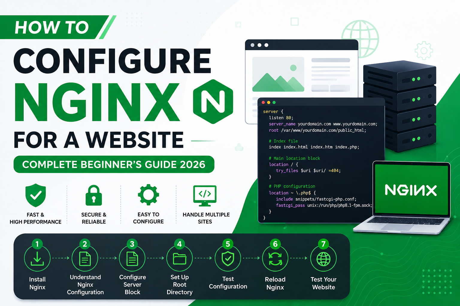 How to Configure Nginx for a Website: Complete Beginner’s Guide 2026