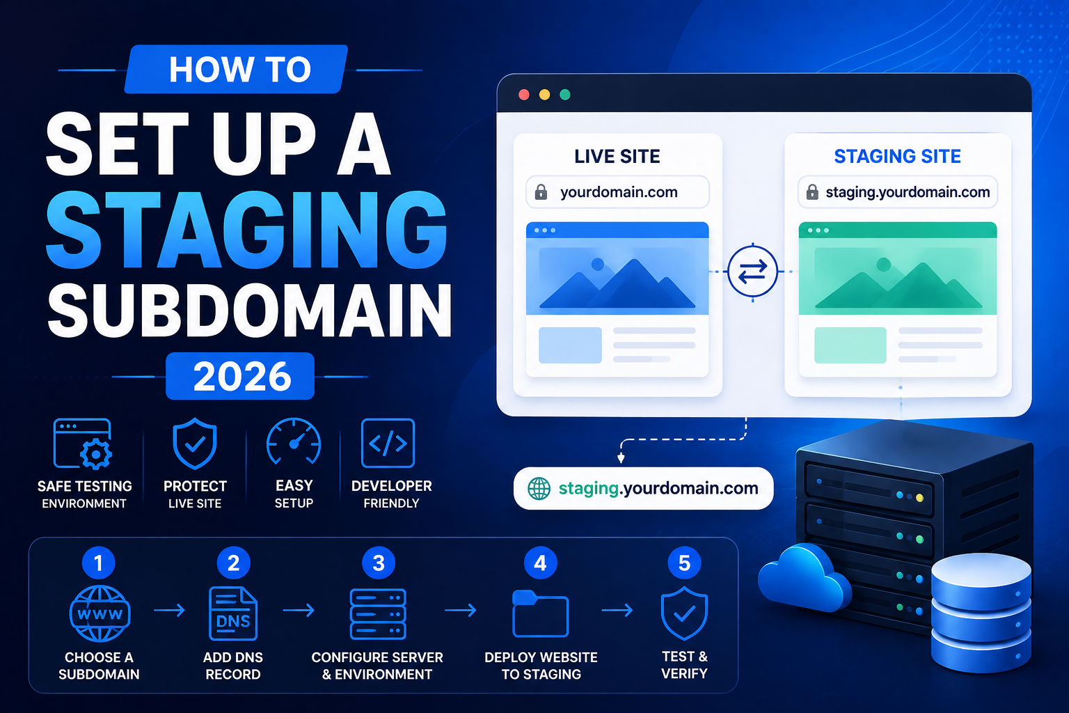 How to Set Up a Staging Subdomain 2026