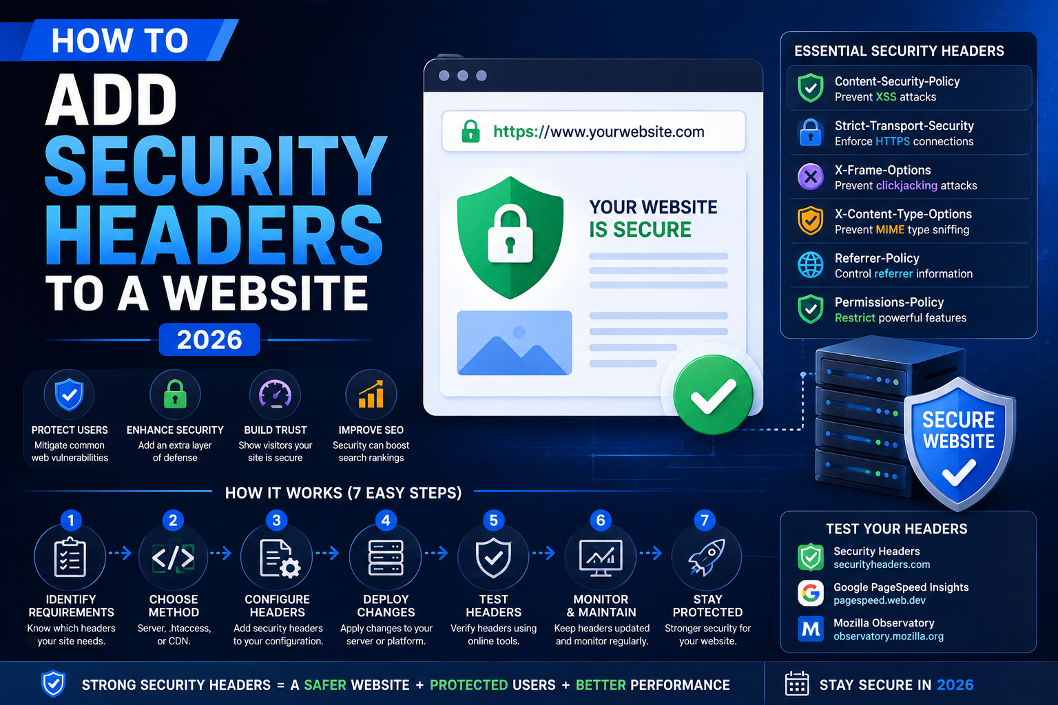 How to Add Security Headers to a Website 2026