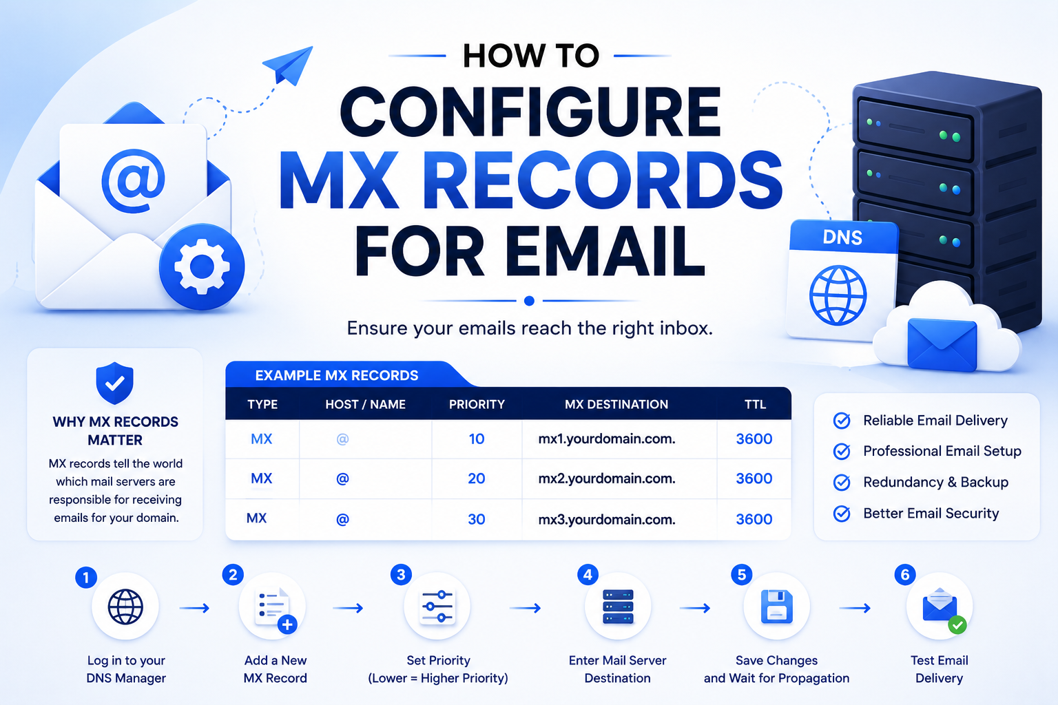 How to Configure MX Records for Email