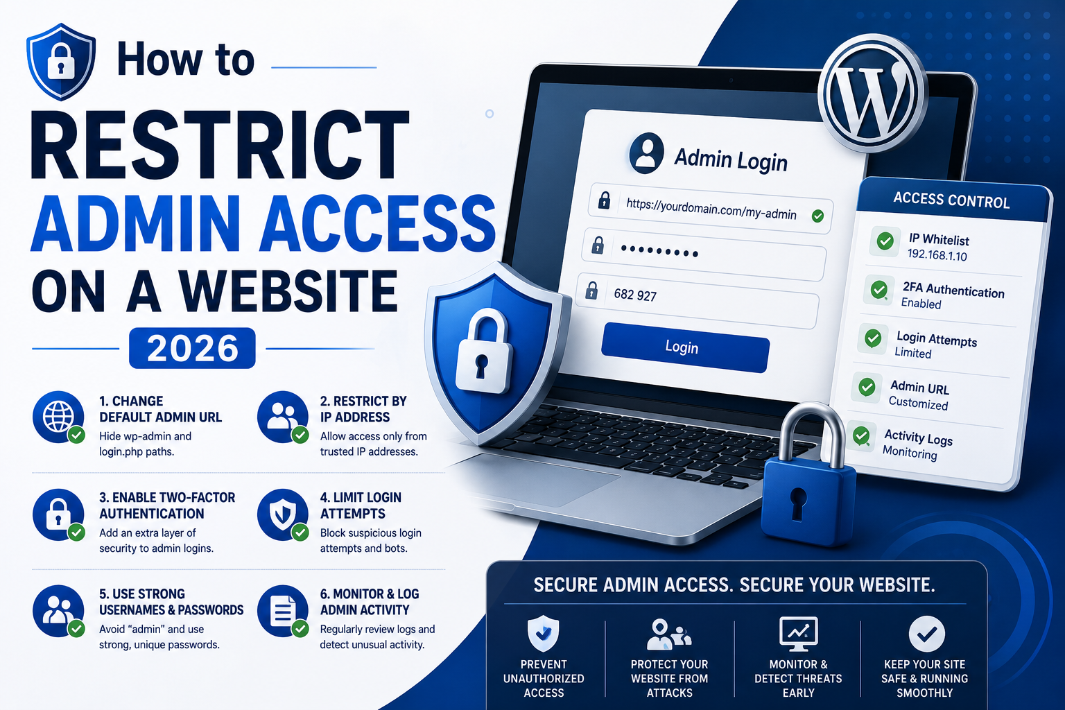 How to Restrict Admin Access on a Website 2026