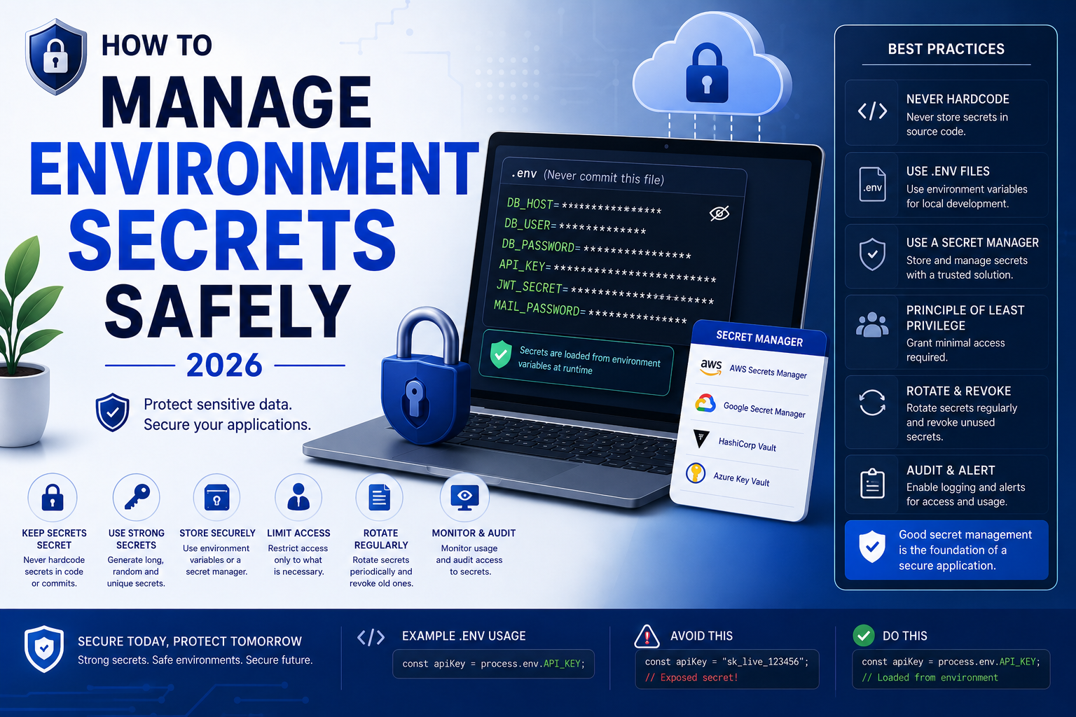 How to Manage Environment Secrets Safely 2026