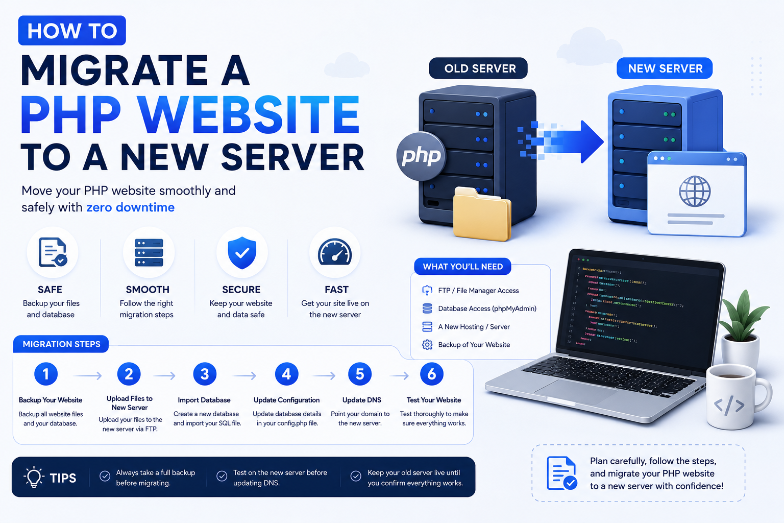 How to Migrate a PHP Website to a New Server